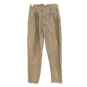 VTG 80s 90s BONGO High Waist Pleated Mom Pants Tapered Sz 7 USA Parachute Style